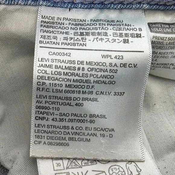 Levis 518 Bootcut Jeans Womens 11 Medium Wash Blue Denim Mid Rise Stretch - Picture 5 of 16